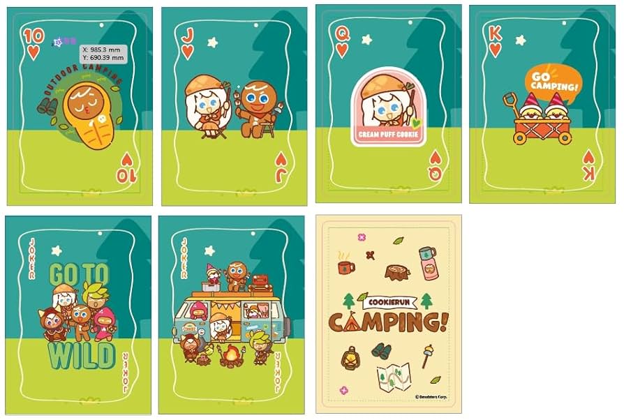 トランプ CookieRun Playing Cards Amazon.com: JL Corp. Cookie Run Camping Playing Card(Paper
